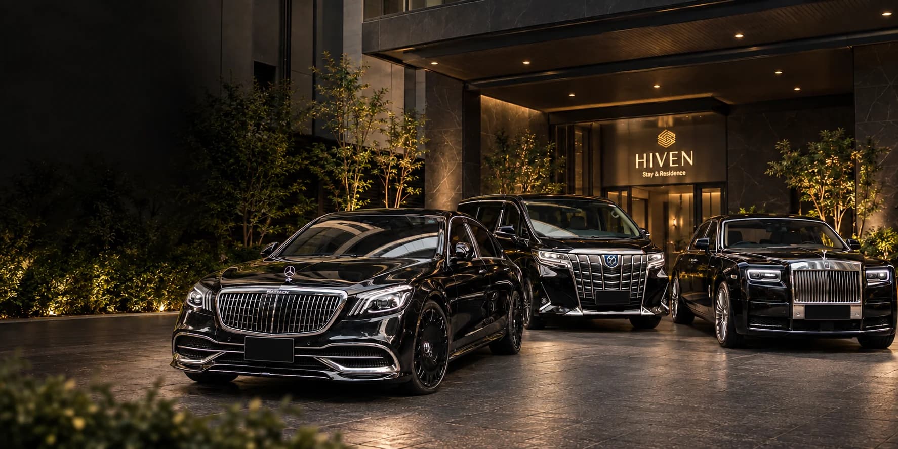 HIVEN airport pickup vehicles