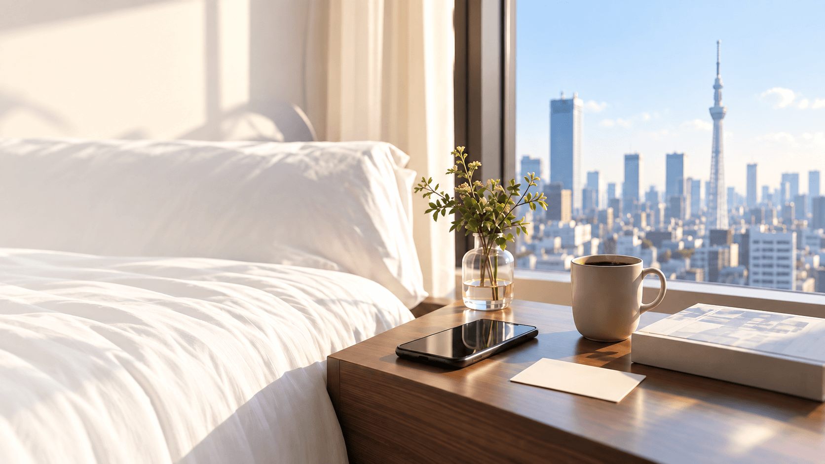 Bright HIVEN Residence room overlooking Tokyo Skytree